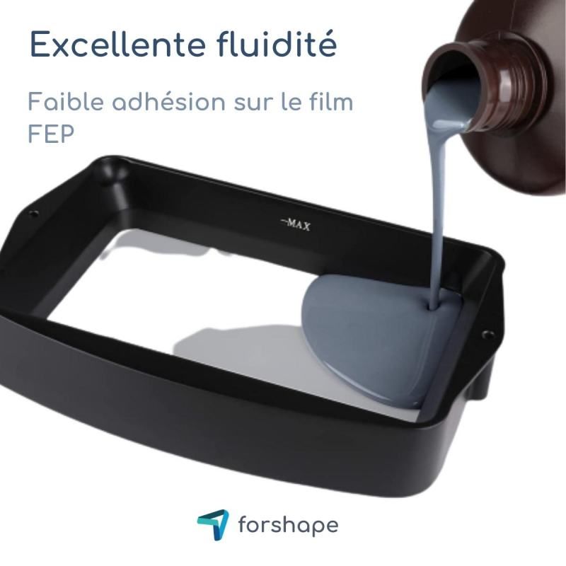 Fluidité résine 8K Noire Forshape Premium - 1Kg Fluidité résine 8K Noire Forshape Premium - 1Kg