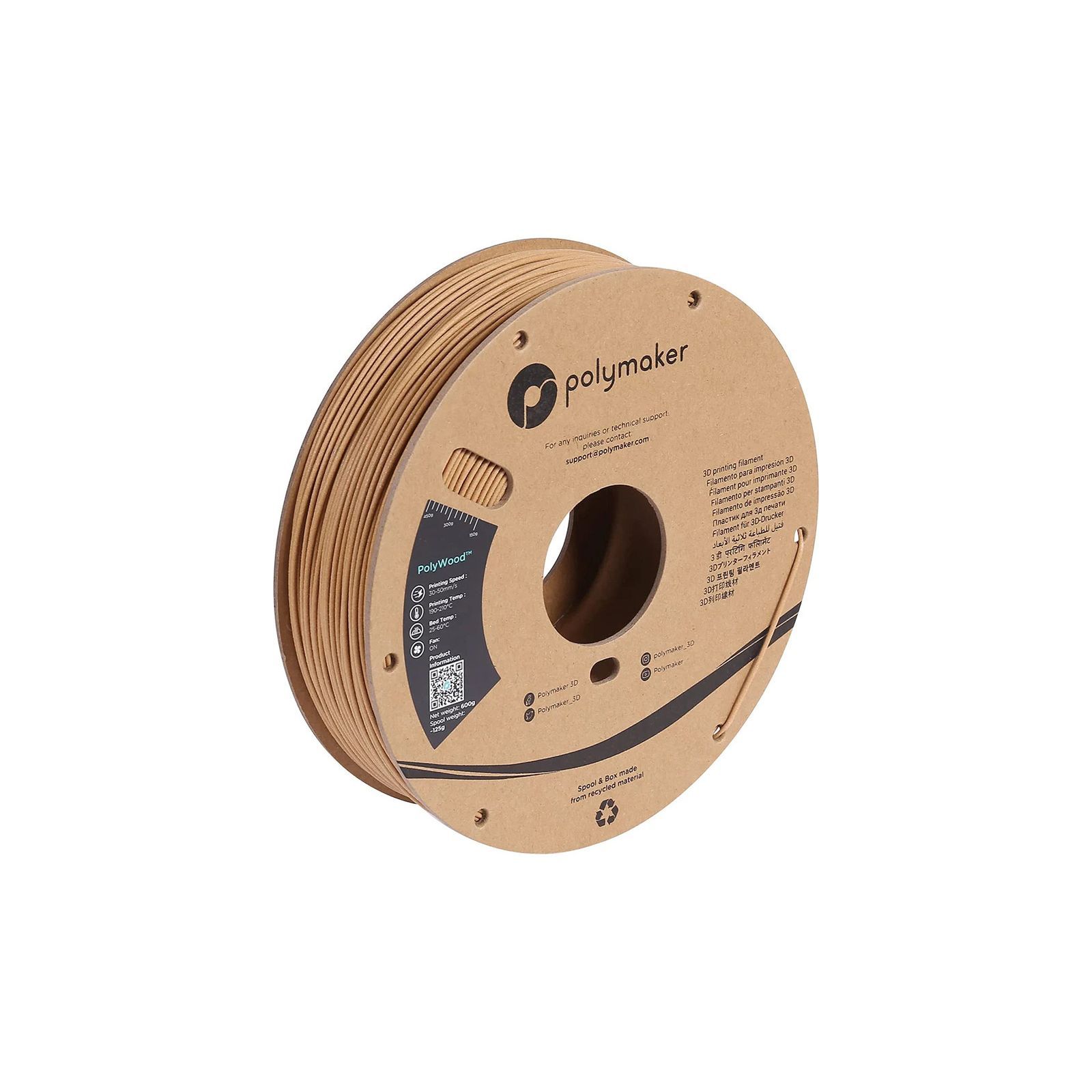Polywood PLA Imitation Bois - 1.75mm - 600 g Polywood PLA Imitation Bois - 1.75mm - 600 g