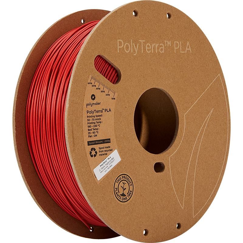 PolyTerra PLA Rouge Armée (Army Red) - 1.75mm - 1 kg PolyTerra PLA Rouge Armée (Army Red) - 1.75mm - 1 kg