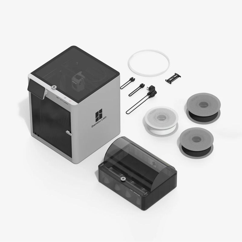 Contenu pack Bambu Lab X1 Carbon Combo avec AMS Contenu pack Bambu Lab X1 Carbon Combo avec AMS