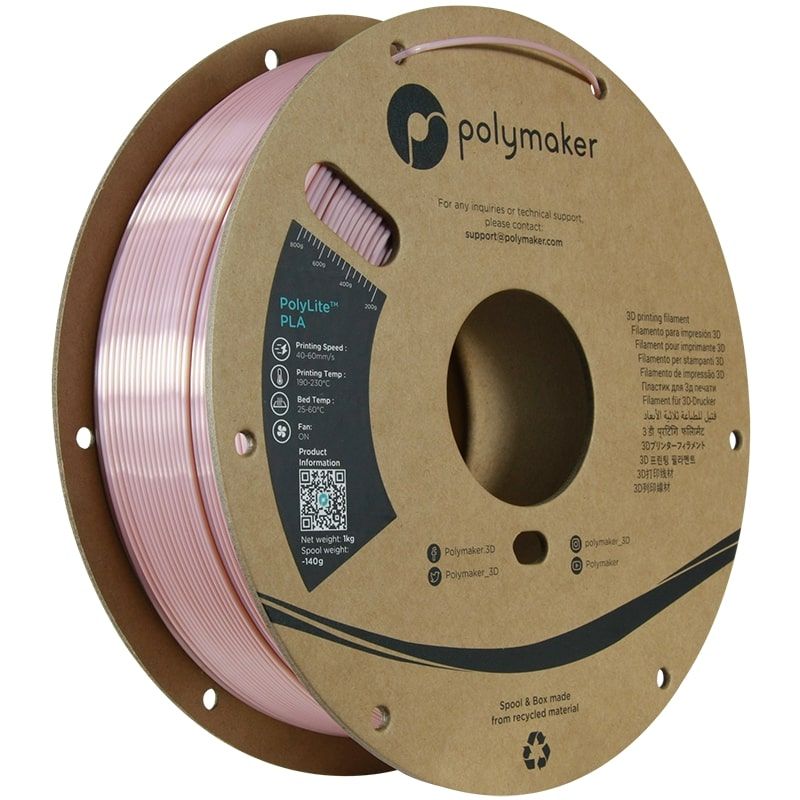 Polylite Silk PLA Rose Gold - 1.75mm - 1 kg Polylite Silk PLA Rose Gold - 1.75mm - 1 kg