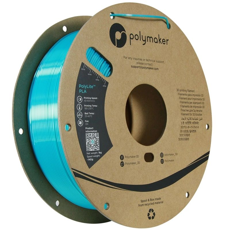 Polylite Silk PLA Bleu clair - 1.75mm - 1 kg Polylite Silk PLA Bleu clair - 1.75mm - 1 kg