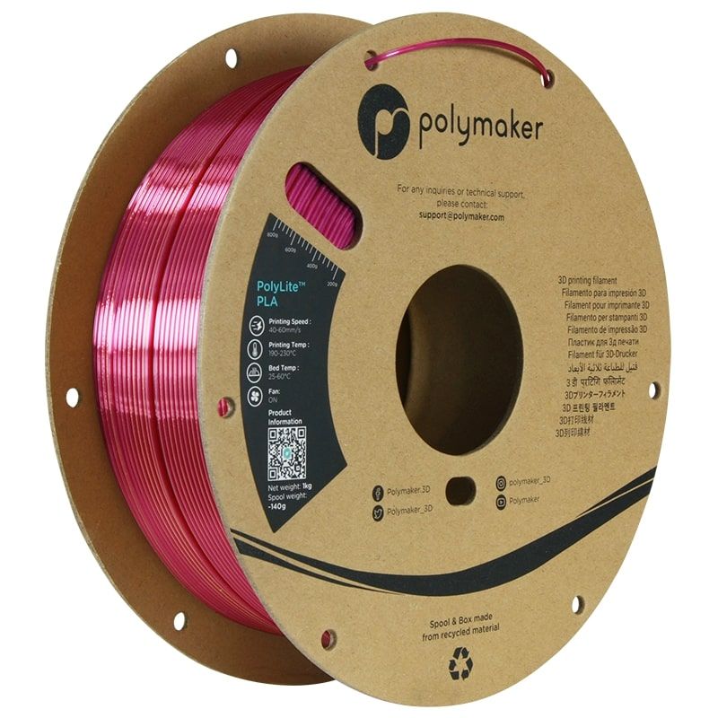 Polylite Dual Silk PLA Banquet Gold-Magenta - 1.75mm - 1 kg Polylite Dual Silk PLA Banquet Gold-Magenta - 1.75mm - 1 kg