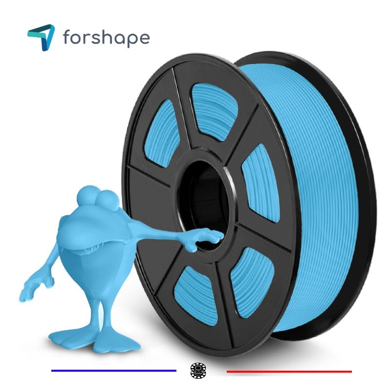 ecoPLA Mat Bleu Clair Forshape - 1.75mm - 1 kg ecoPLA Mat Bleu Clair Forshape - 1.75mm - 1 kg