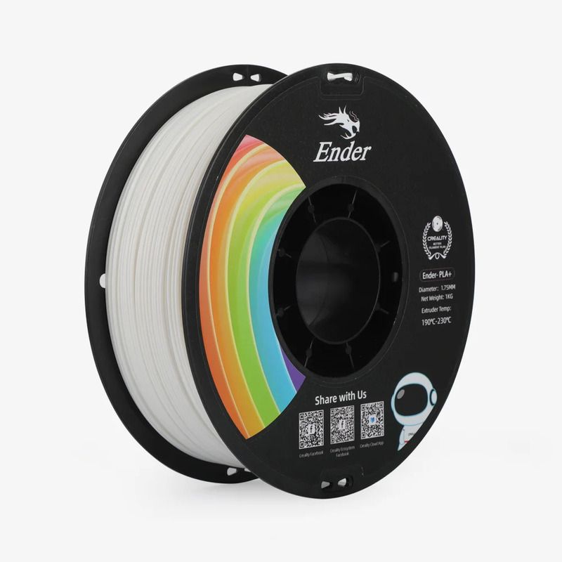 Creality Ender PLA+ Blanc - 1.75 mm - 1 kg Creality Ender PLA+ Blanc - 1.75 mm - 1 kg