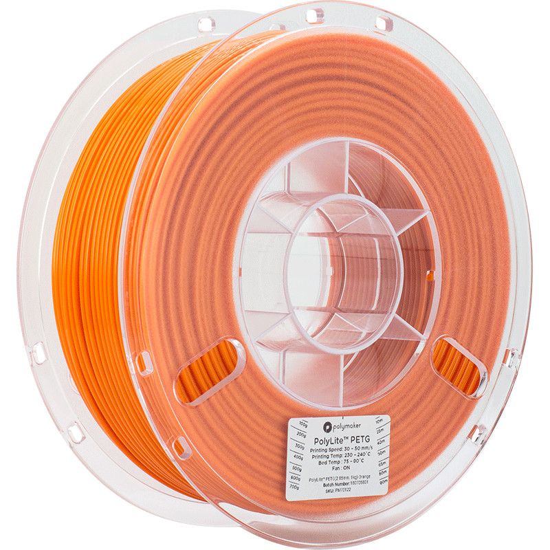 PolyLite PETG Orange - 2.85mm - 1 kg PolyLite PETG Orange - 2.85mm - 1 kg