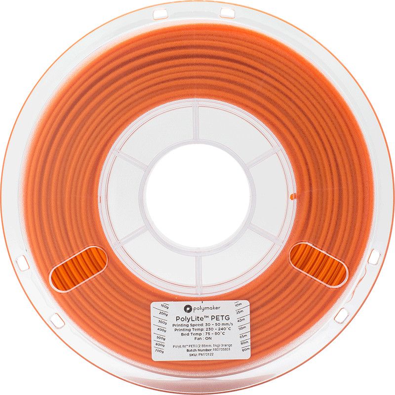 PolyLite PETG Orange - 2.85mm - 1 kg (2) PolyLite PETG Orange - 2.85mm - 1 kg (2)