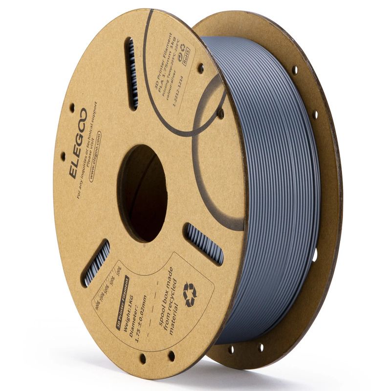 Elegoo PLA Argent - 1.75mm - 1 kg Elegoo PLA Argent - 1.75mm - 1 kg