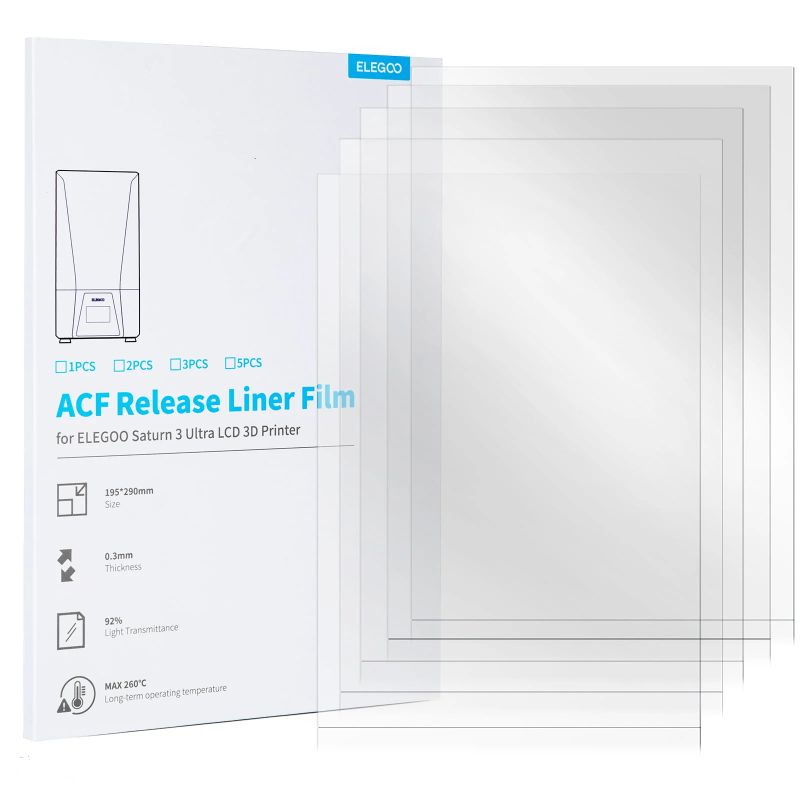Lot de 5 film ACF pour Elegoo Saturn 3 Ultra Lot de 5 film ACF pour Elegoo Saturn 3 Ultra