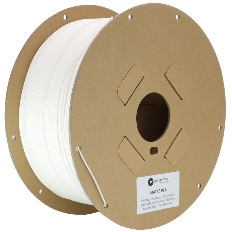 Polymaker PLA Production Blanc Mat - 1.75mm - 2.5 kg Polymaker PLA Production Blanc Mat - 1.75mm - 2.5 kg