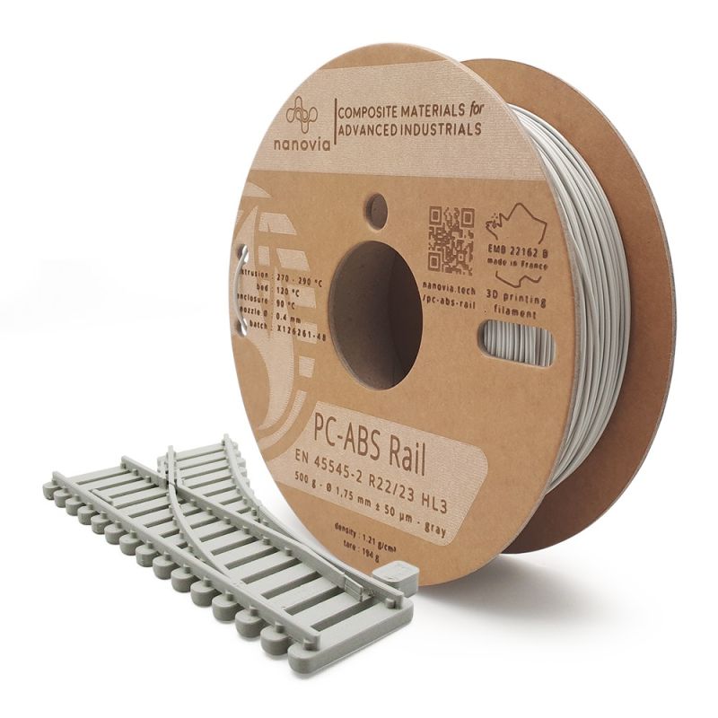 Nanovia PC-ABS Rail (EN 45545-2) - 1.75mm - 500 g Nanovia PC-ABS Rail (EN 45545-2) - 1.75mm - 500 g
