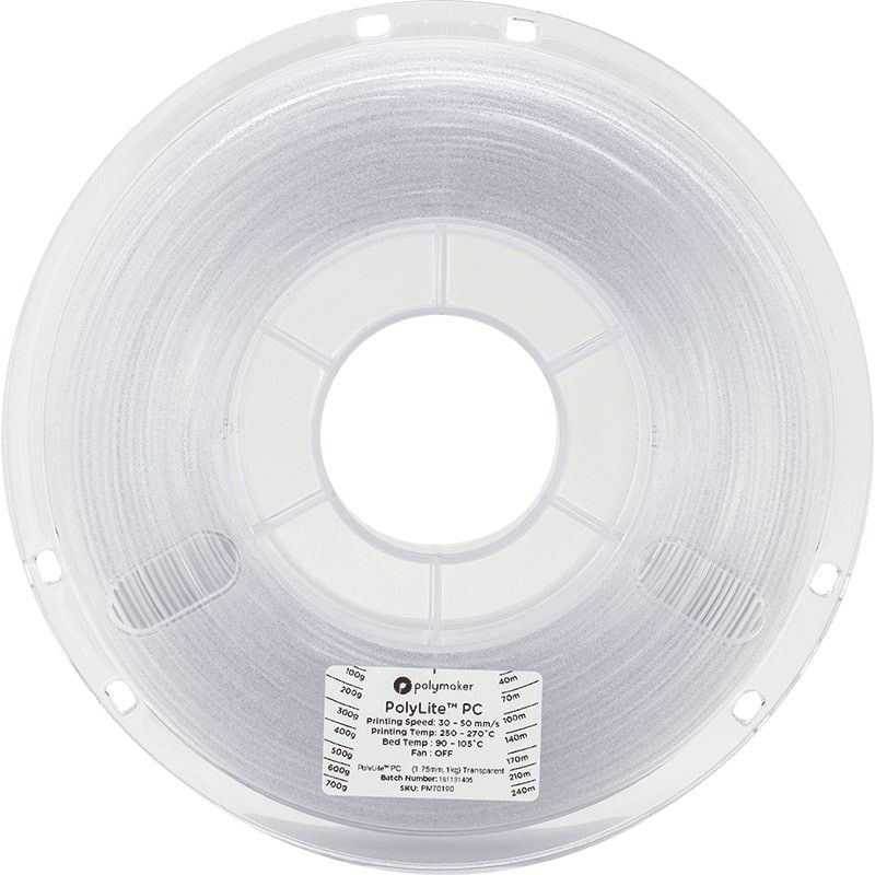 PolyLite PC Transparent - 1.75mm - 1 kg (2) PolyLite PC Transparent - 1.75mm - 1 kg (2)