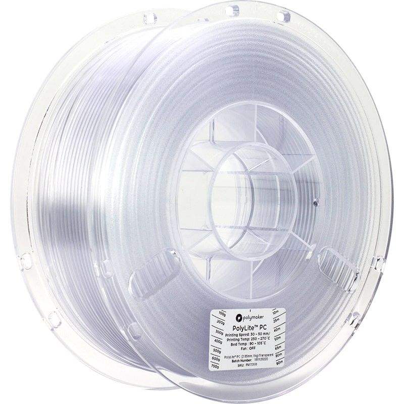 PolyLite PC Transparent - 2.85mm - 1 kg PolyLite PC Transparent - 2.85mm - 1 kg