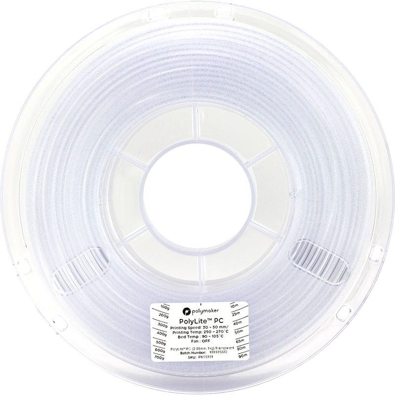 PolyLite PC Transparent - 2.85mm - 1 kg (2) PolyLite PC Transparent - 2.85mm - 1 kg (2)